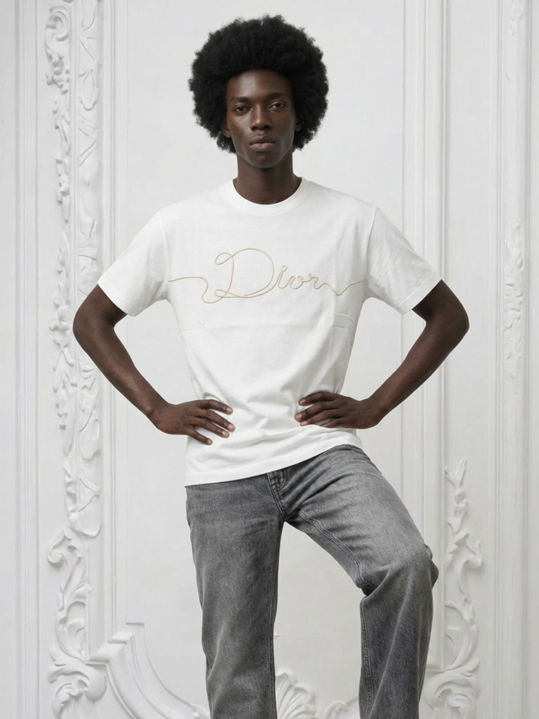 Dior Logo Men Tshirts