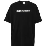 BURB Logo Print  Mens Tshirt - Black