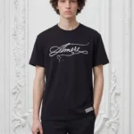 MIRI Script Needle Inspire Men Tshirt - Black