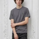 Stone Island Compass Patch Inspire Men Tshirt - Gray