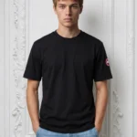 Kanada Goose Patch Logo Inspire Men Tshirt - Black