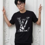 LVE Cracked Logo Inspire Men Tshirt - Black