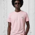 MNCLR Logo Patch Inspire Men Beige Tshirt - Pink