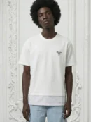 RADA Milan Double Hem Inspire Men White Tshirt
