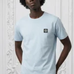 Stone Island Compass Patch Inspire Men Tshirt - Skye Blue
